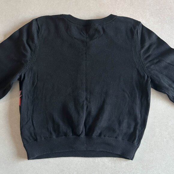 H&M Black Rose Sweater ASO Louisa Clark in Me Before You - Picture 4 of 9